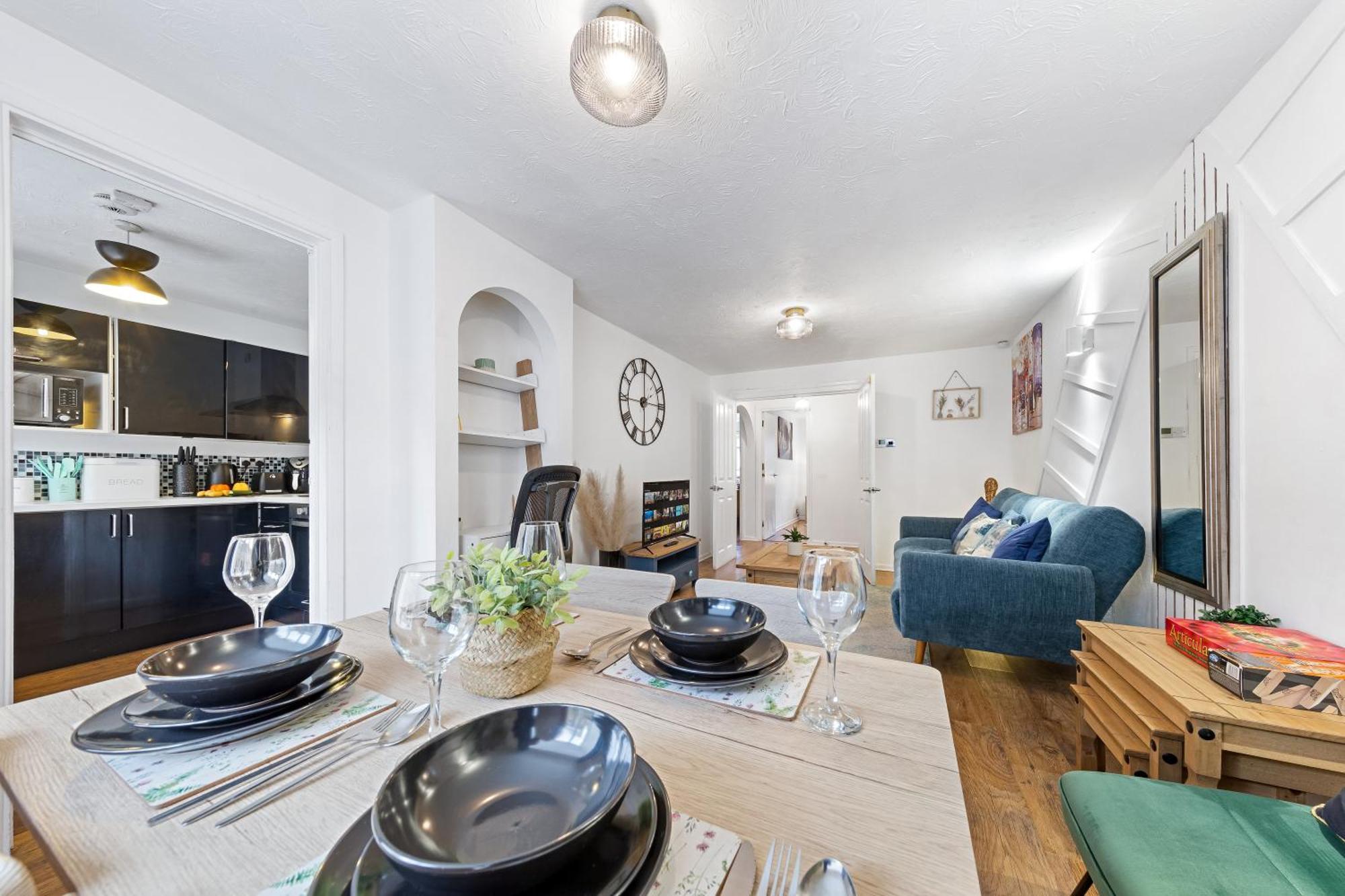 Quirky Canary 2Bed, Free Parking, Smart Tv & Games 런던 외부 사진